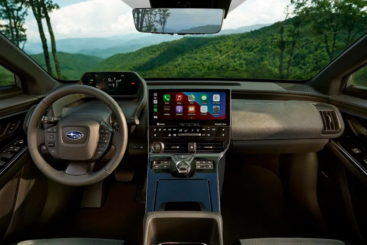 Subaru Solterra electric suv interior