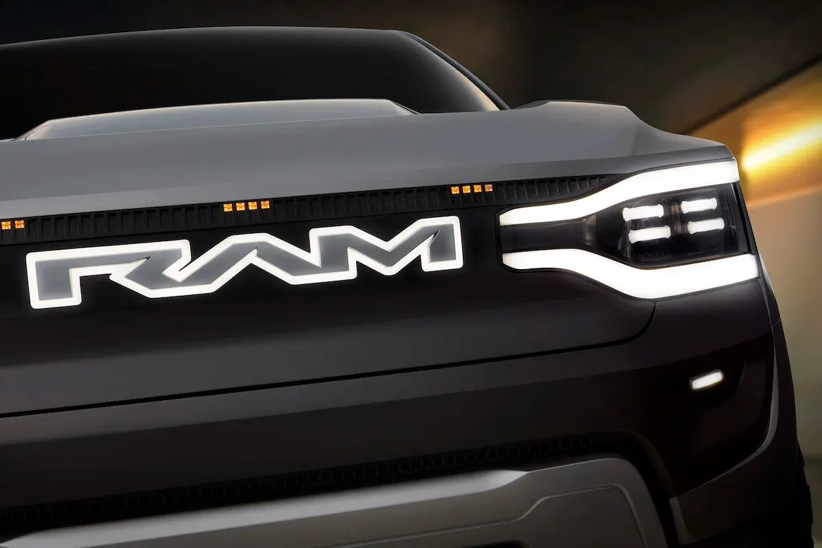 Ram electric truck front end