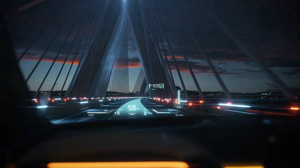 Ram electric truck heads up display