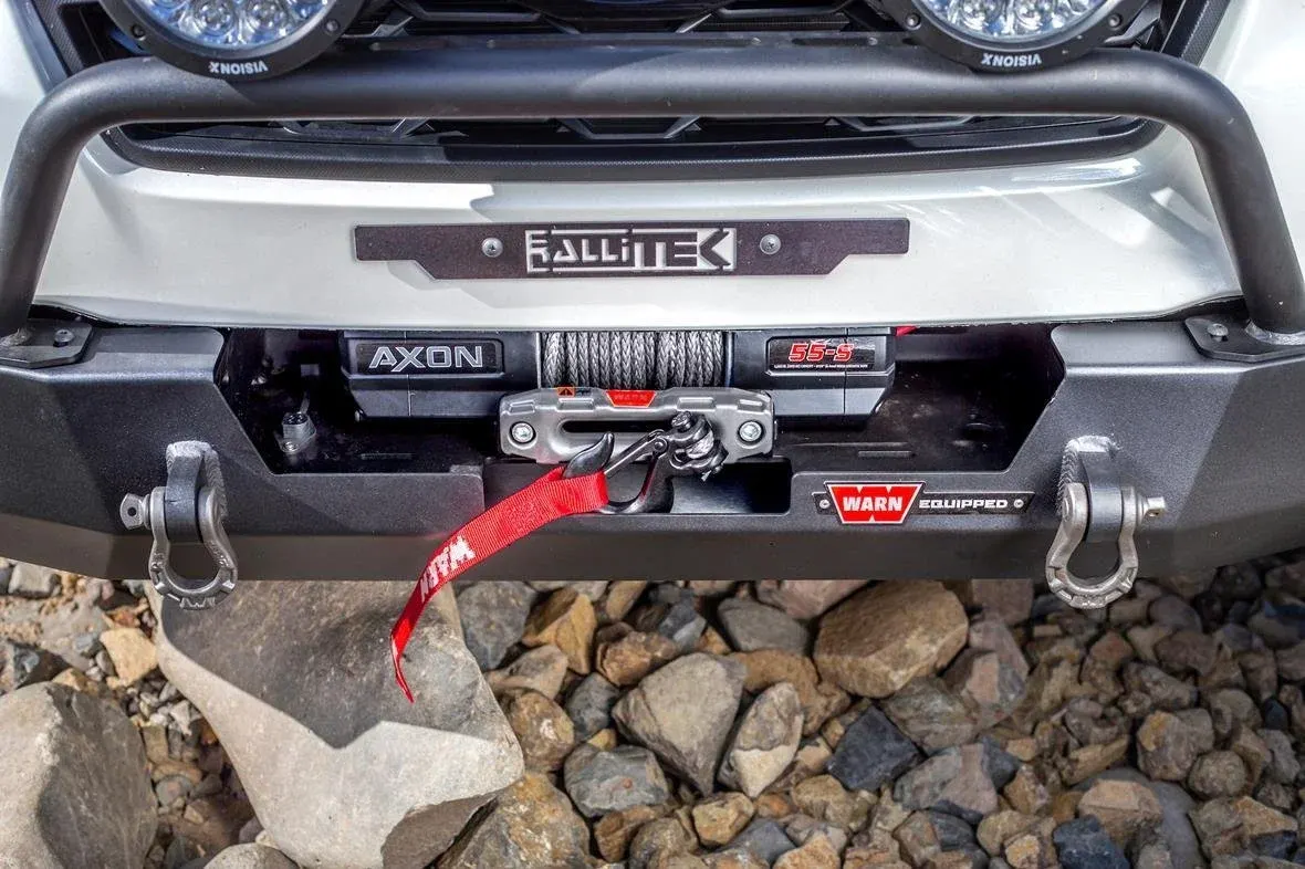 Front bumper and winch on the RalliTEK Subaru Crosstrek