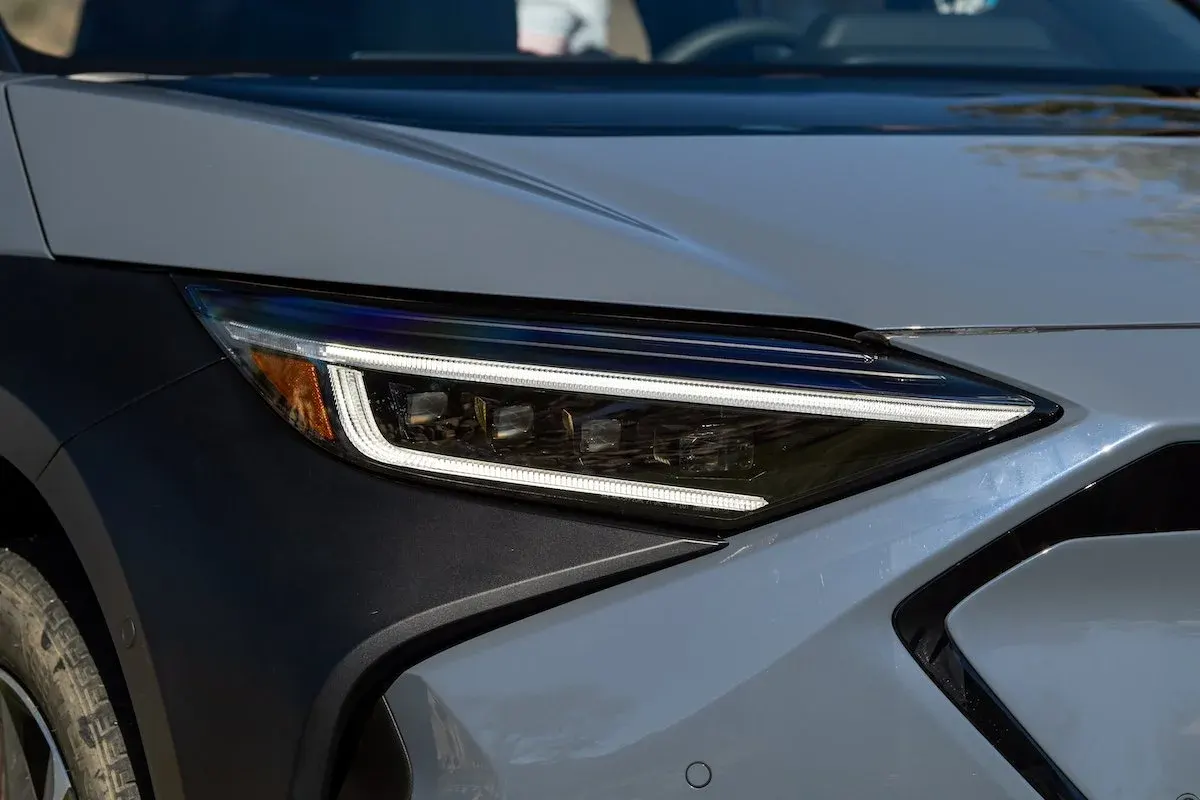 Subaru Solterra electric suv front headlights