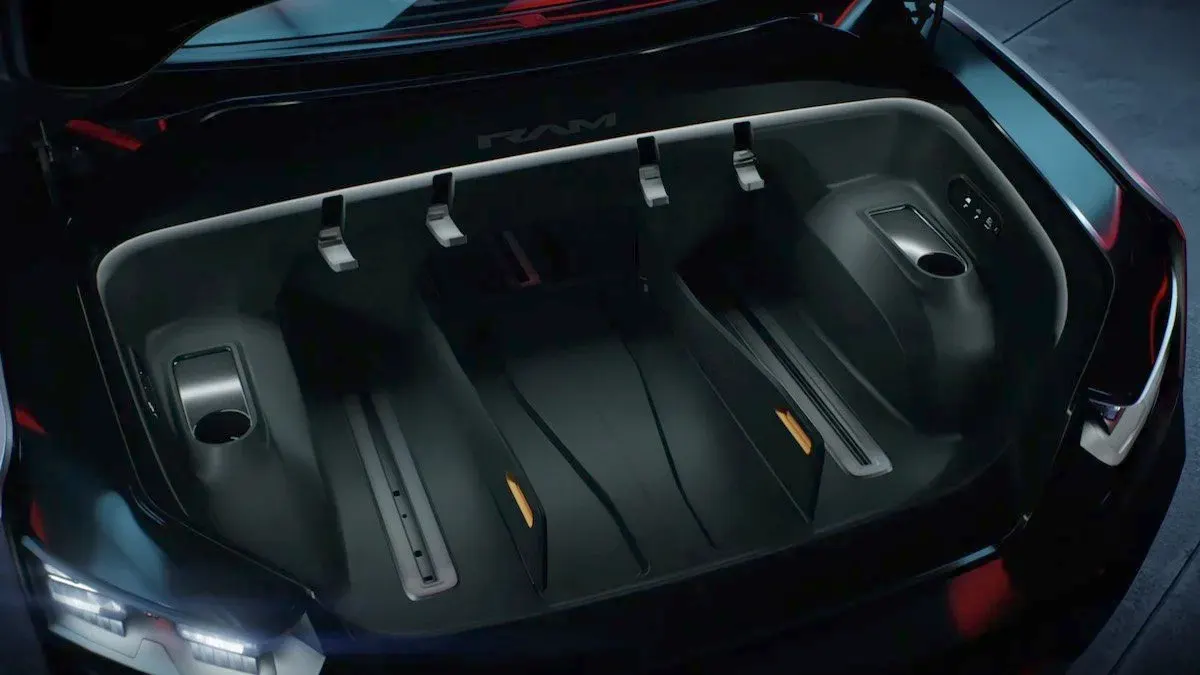 Ram electric truck fronk cargo space