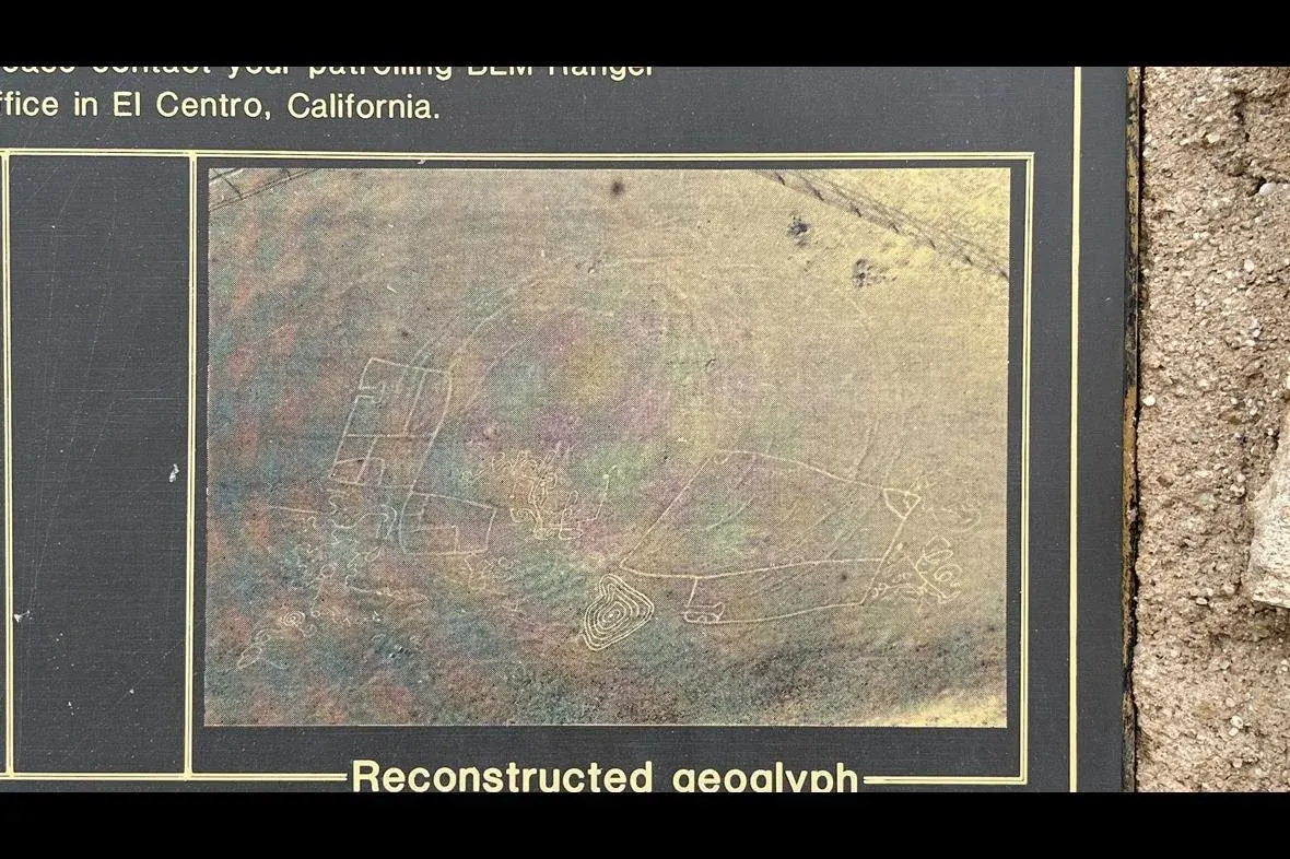 Geoglyphs near El Centro California in the desert